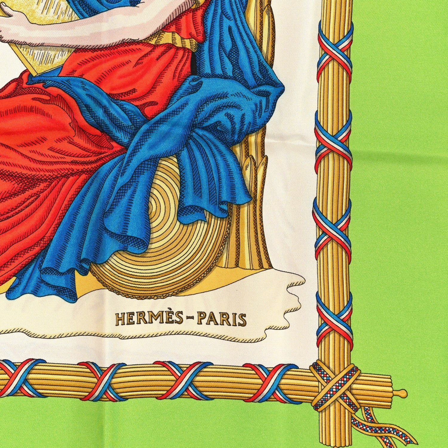 Hermes Silk Republique Francaise Liberte Egalite Fraternite 1789 Scarf 90 2 of 4