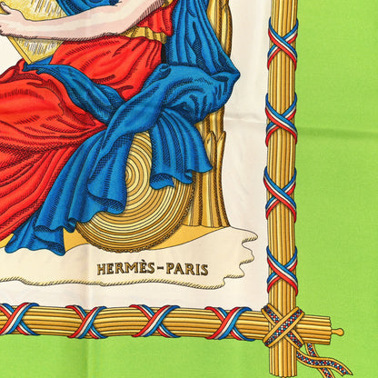Hermes Silk Republique Francaise Liberte Egalite Fraternite 1789 Scarf 90 2 of 4