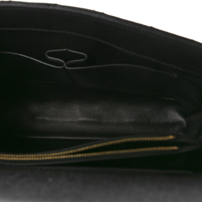Chanel Caviar Lizard Quilted Medium Coco Handle Flap Black 5 of 8