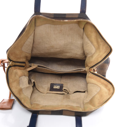 Fendi Pequin Cuoio Vegetale 2Bag Tobacco Rosso Blue Mirto Miele 5 of 19