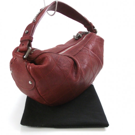 Chanel Caviar Outdoor Ligne Hobo Red 3 of 12
