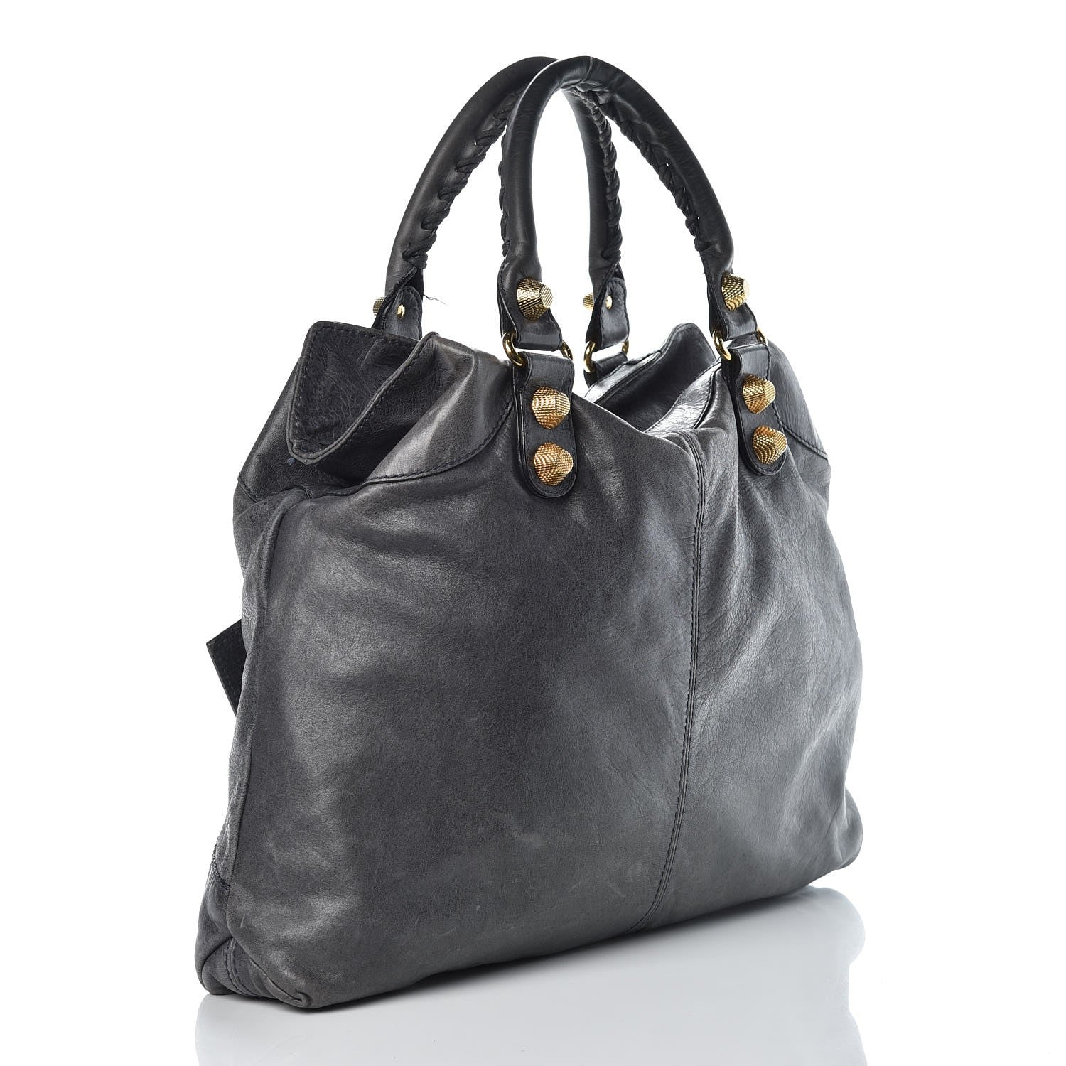 Balenciaga Chevre Giant 21 Gold Hardware Brief Anthracite 3 of 16