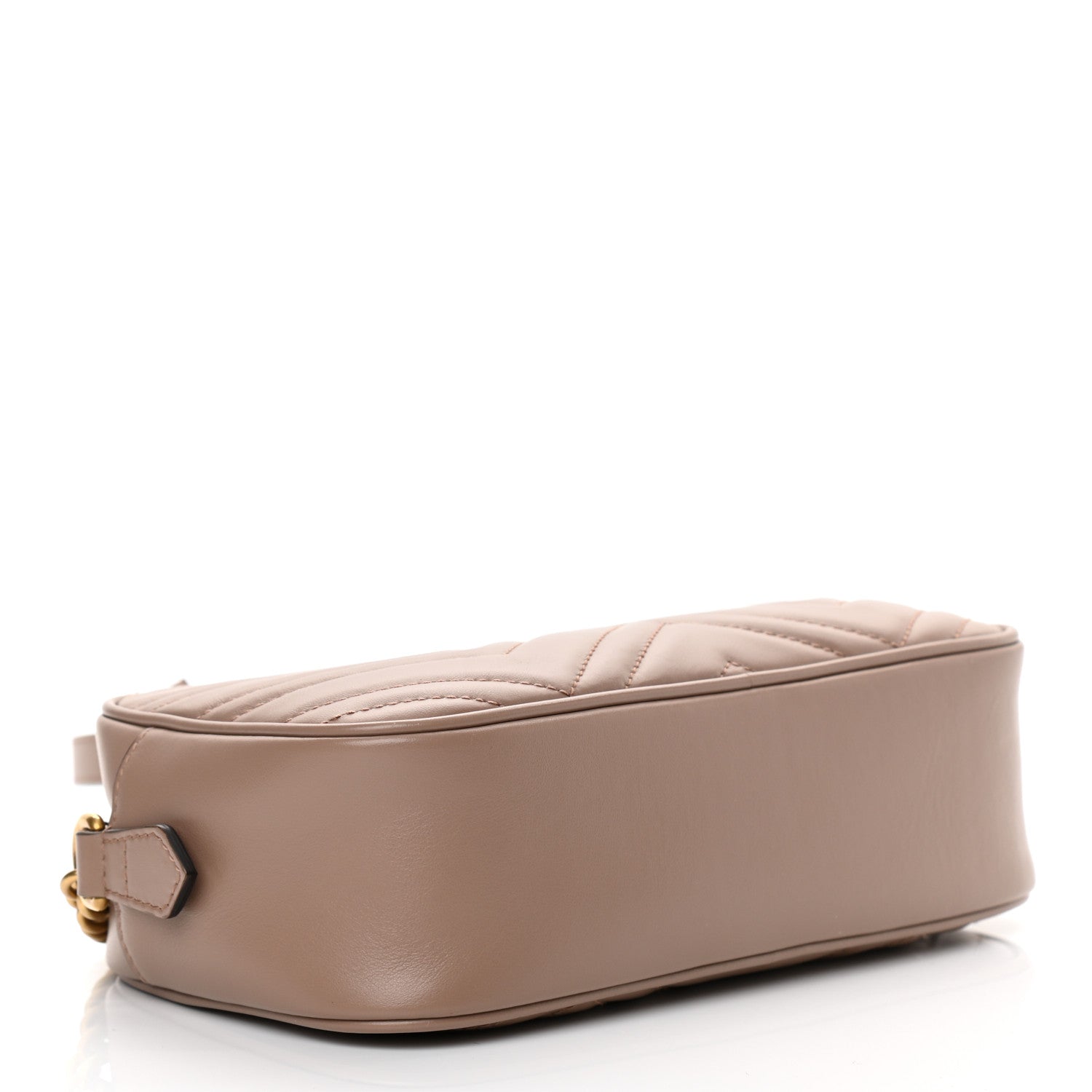 Gucci Calfskin Matelasse Small GG Marmont Chain Shoulder Bag Porcelain Rose 4 of 11