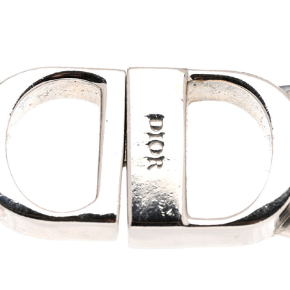 Christian Dior Brass CD Icon Chain Link Necklace Silver 5 of 5