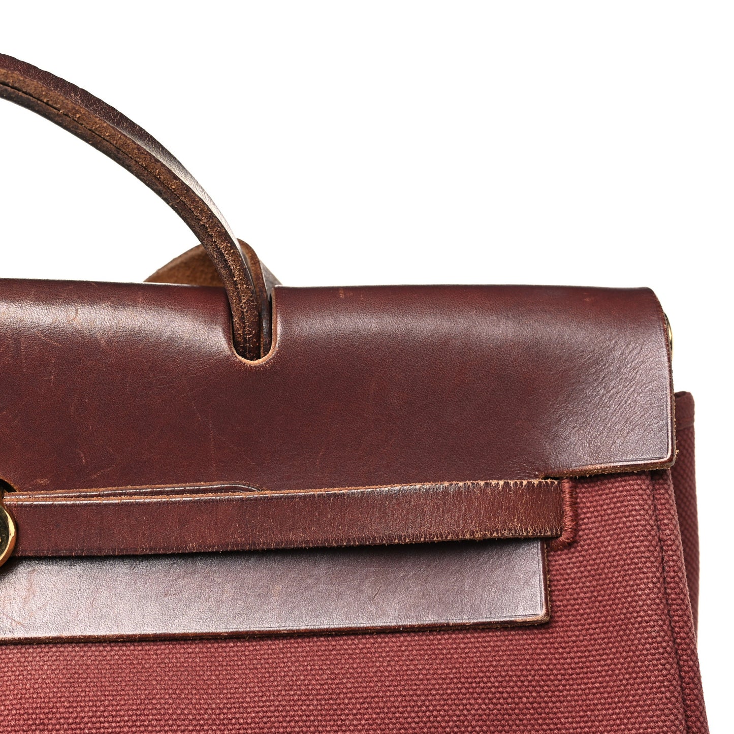 Toile Calfskin Herbag 39 GM Rouge H
