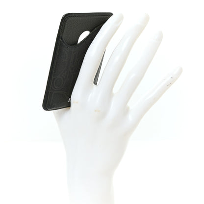 Christian Dior Grained Calfskin Embossed Dior Gravity Magnetic Saddle Card Holder Kaki 2 of 5