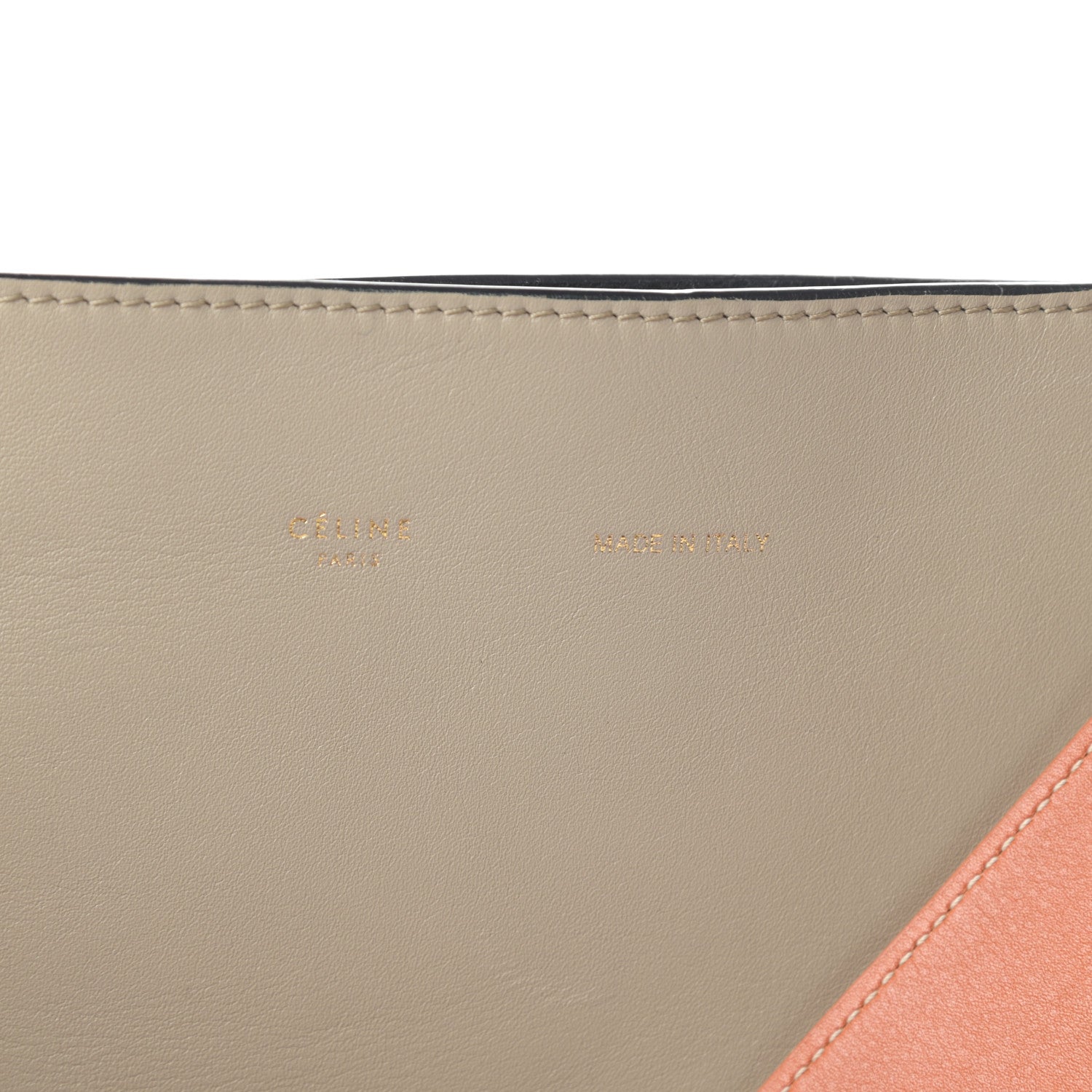Celine Shiny Smooth Calfskin Small Twisted Cabas Beige White 7 of 12