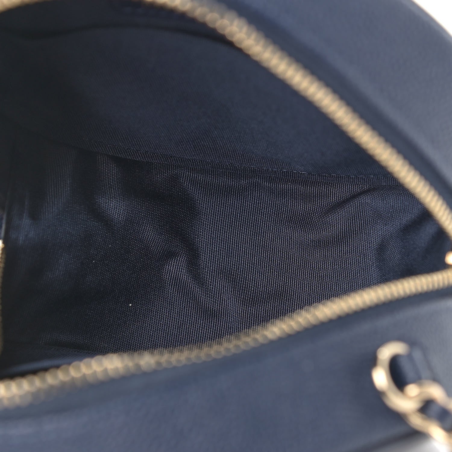 Chanel Caviar Quilted Round Filigree Crossbody Navy 5 of 9