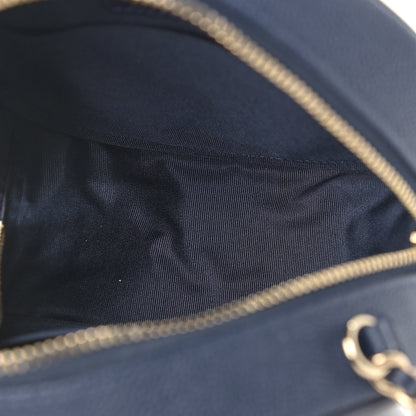 Chanel Caviar Quilted Round Filigree Crossbody Navy 5 of 9