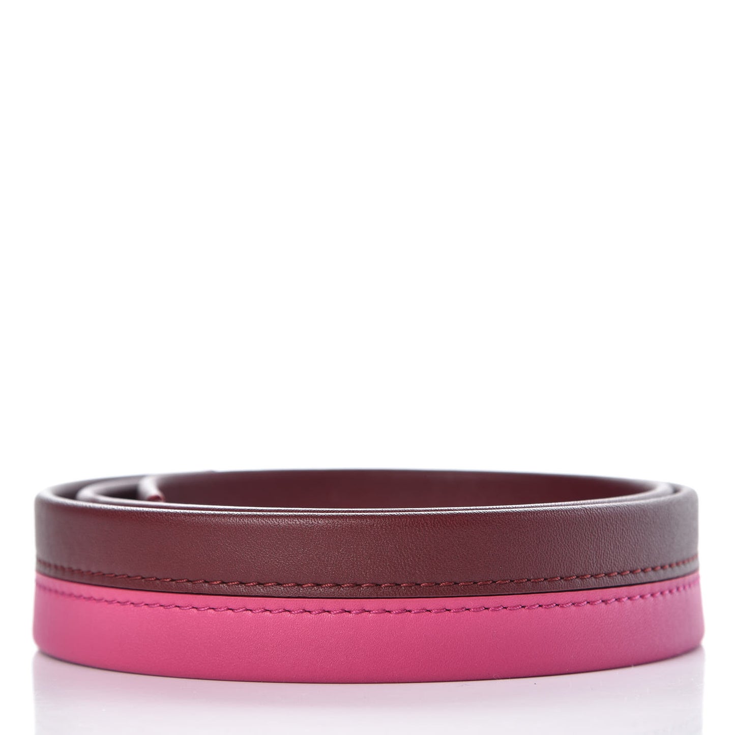 Calfskin Cluny BB Shoulder Strap Bordeaux Fuchsia