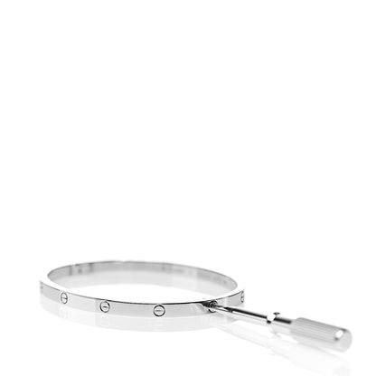 Cartier 18K White Gold Small LOVE Bracelet 16 4 of 4