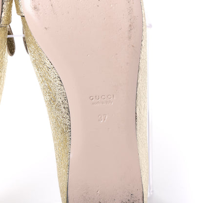 Gucci Galassia GG Marmont Fringe Flats 37 Platino 8 of 9