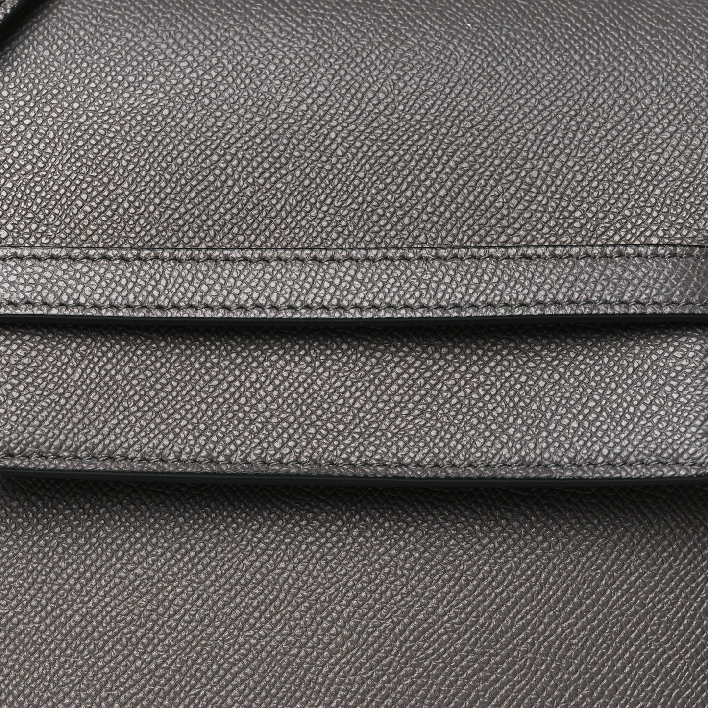 Grained Calfskin Micro Belt Bag Grey