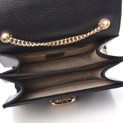 Gucci Dollar Calfskin Small Interlocking G Shoulder Bag Black 7 of 10
