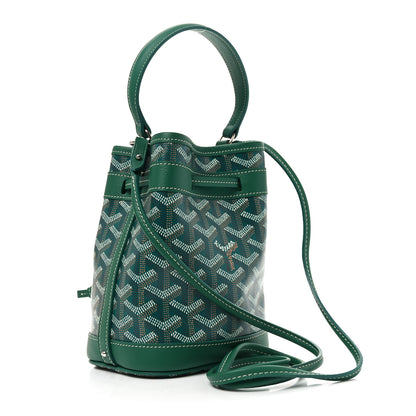 Goyard Goyardine Petit Flot Mini Bucket Bag Green 3 of 10