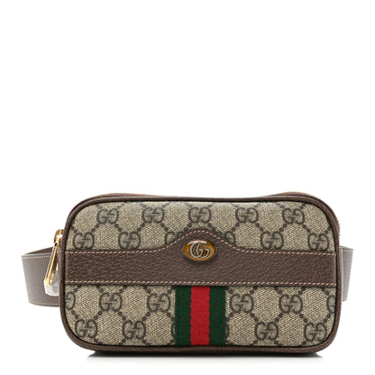 Gucci GG Supreme Monogram Web Small Ophidia Belt Bag 95 38 Dark Brown 1 of 10