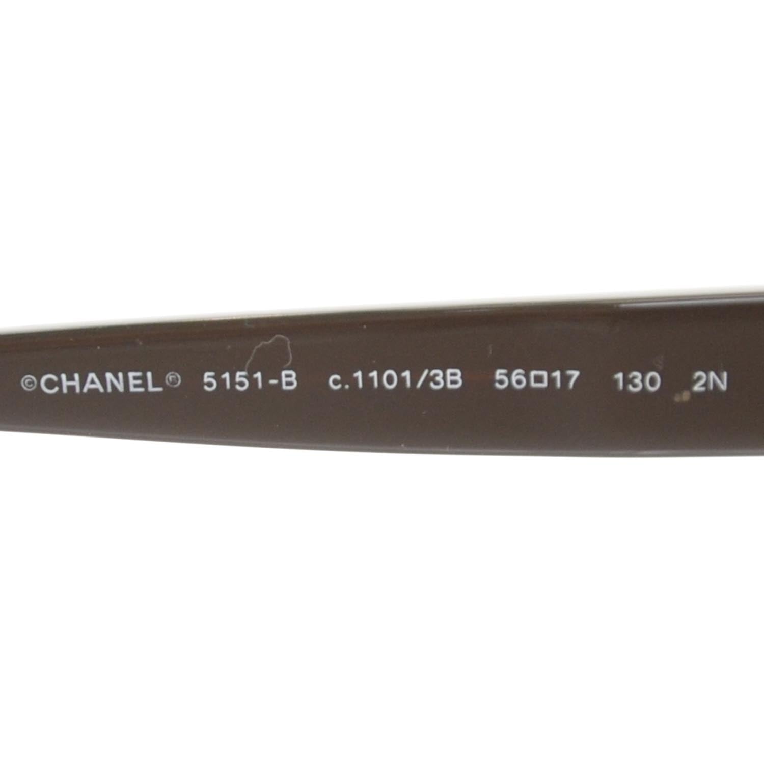 Chanel Tortoise Shell Crystal CC Sunglasses 5151 5 of 6