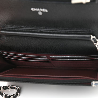 Chanel Caviar Quilted Wallet On Chain WOC Black 5 of 10
