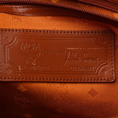 MCM Visetos Traveler Bag Cognac 6 of 9