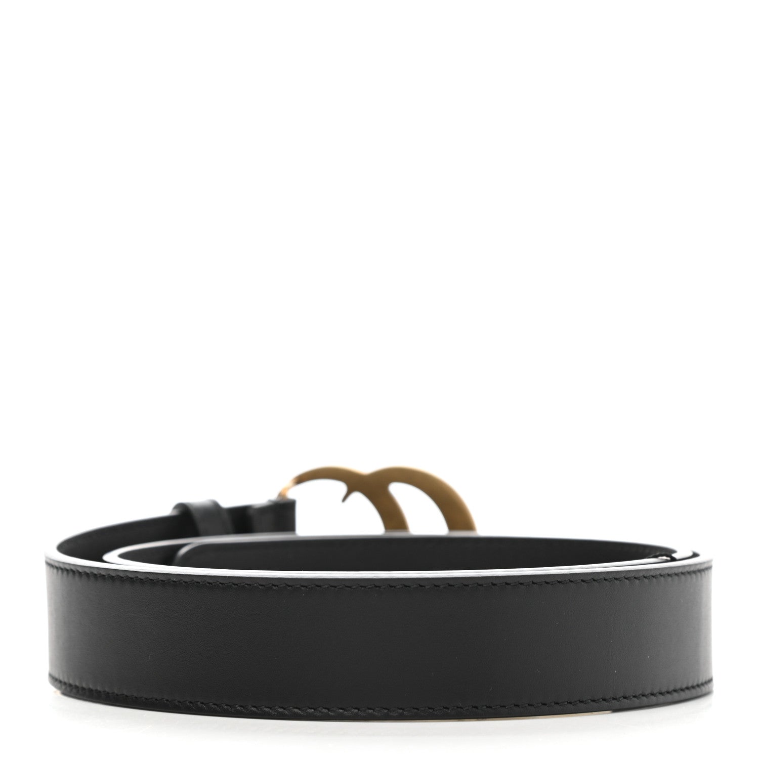 Gucci Calfskin Double G 30mm Belt 80 32 Black 2 of 5