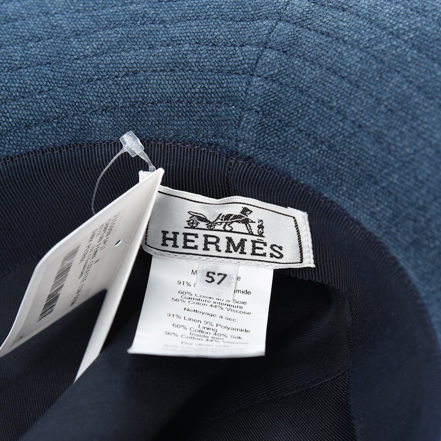 Cotton Capeline Collete Hat 57 Dark Petrol