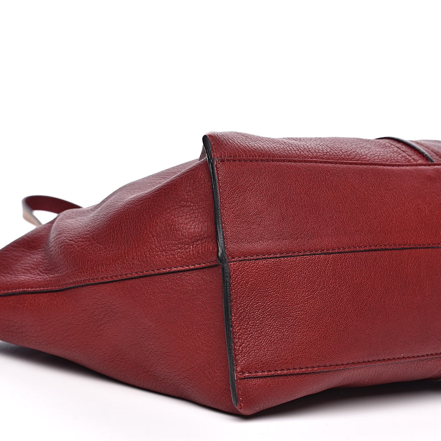 Grained Lambskin Keri Tote Dark Red