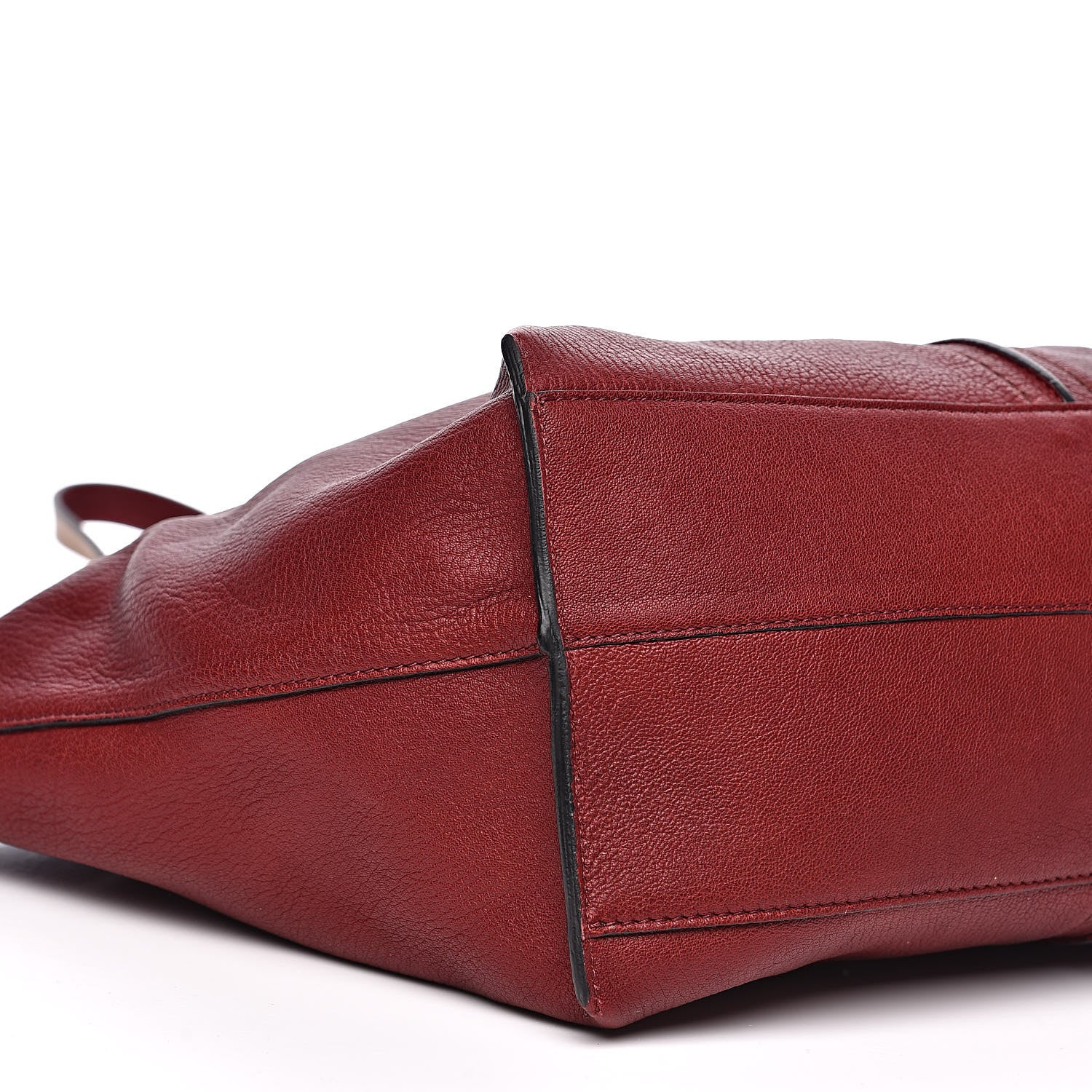 Chloe Grained Lambskin Keri Tote Dark Red 7 of 12