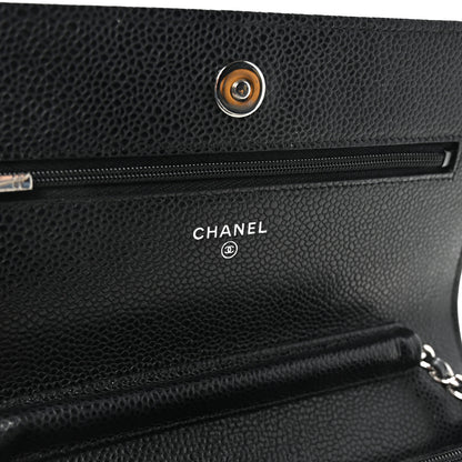 Chanel Caviar Quilted Wallet On Chain WOC Black 6 of 11