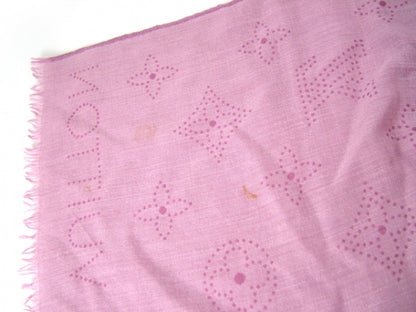 Louis Vuitton Mahina Shawl Violet Cashmere/Silk Scarf 7 of 10