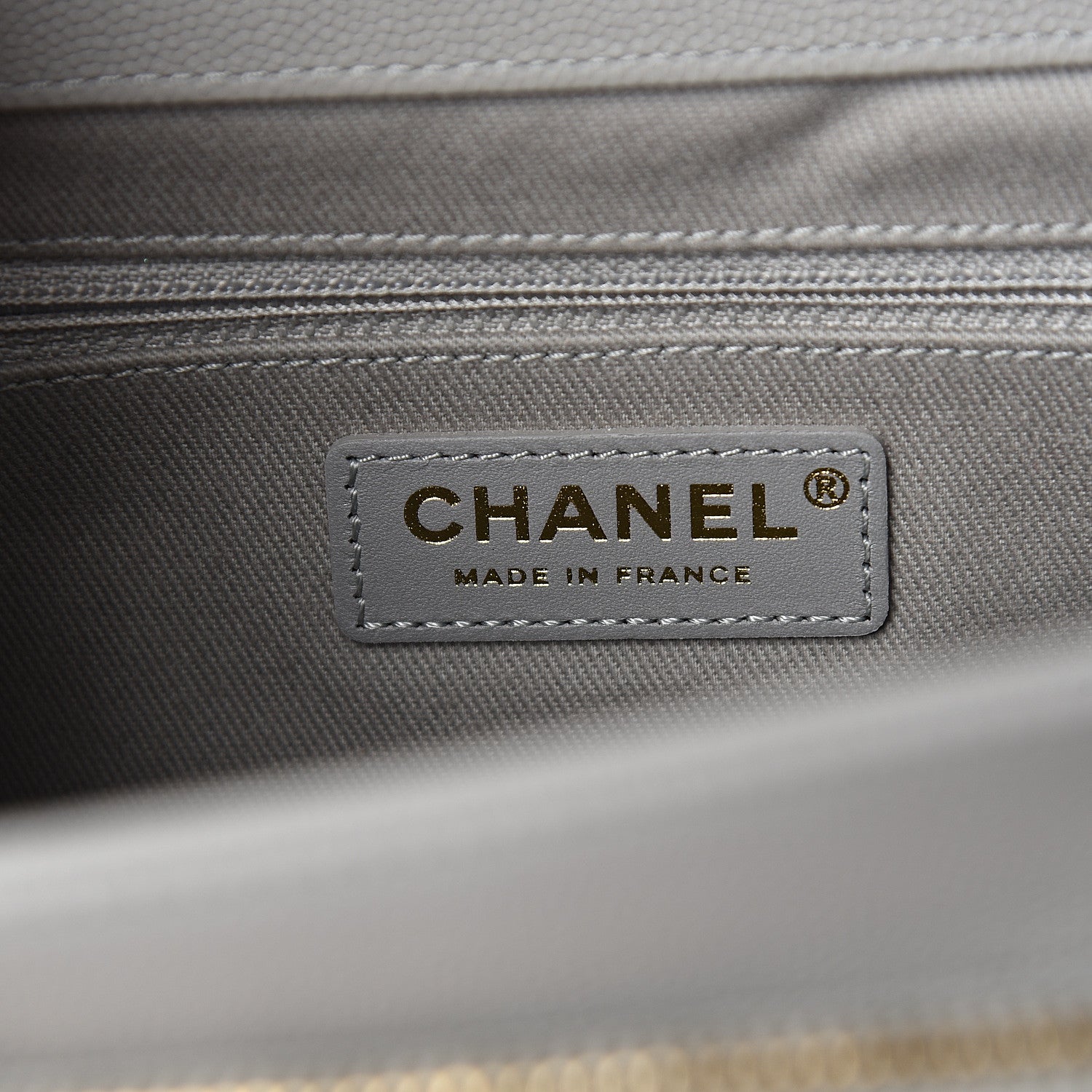 Chanel Caviar Quilted Medium Business Affinity Flap Grey 5 of 10