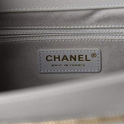 Chanel Caviar Quilted Medium Business Affinity Flap Grey 5 of 10