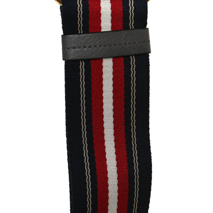 Prada Vitello Daino Striped Fabric Shoulder Strap 5 of 5