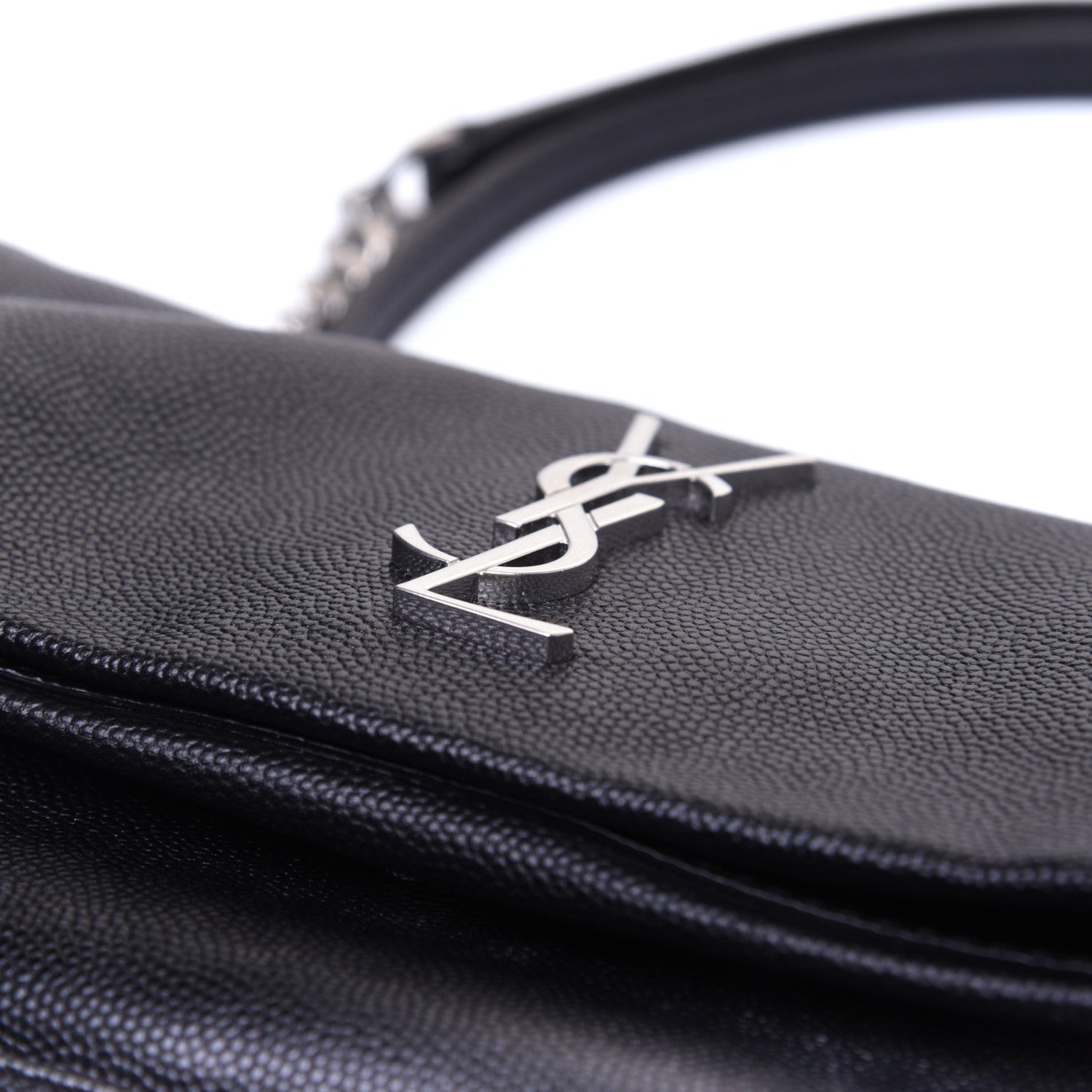 Saint Laurent Grain De Poudre Monogram Toy West Hollywood Fold-Over Bag Black 12 of 12