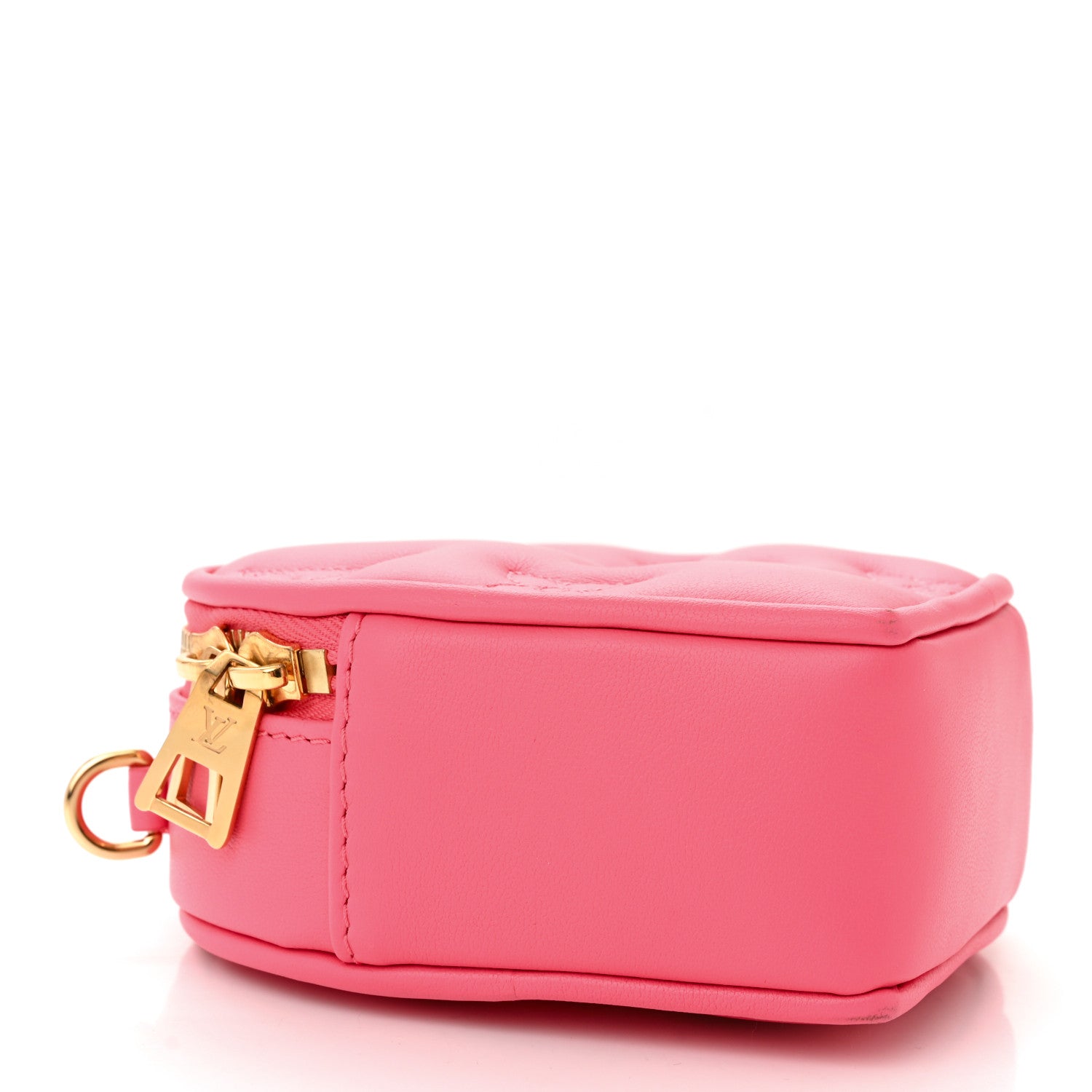 Louis Vuitton Calfskin Embroidered Monogram Pop My Heart Bag Pouch Dragon Fruit Pink 4 of 10