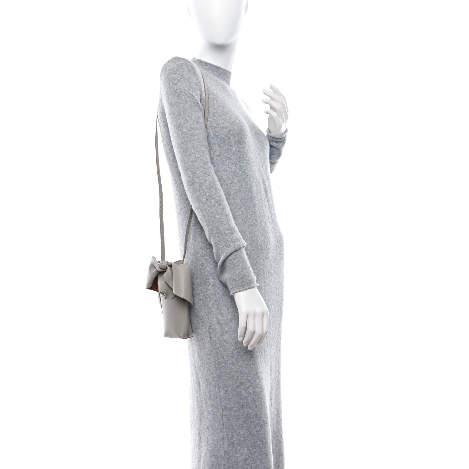 Loewe Calfskin Bunny Pouch Crossbody Bag Ghost 3 of 10