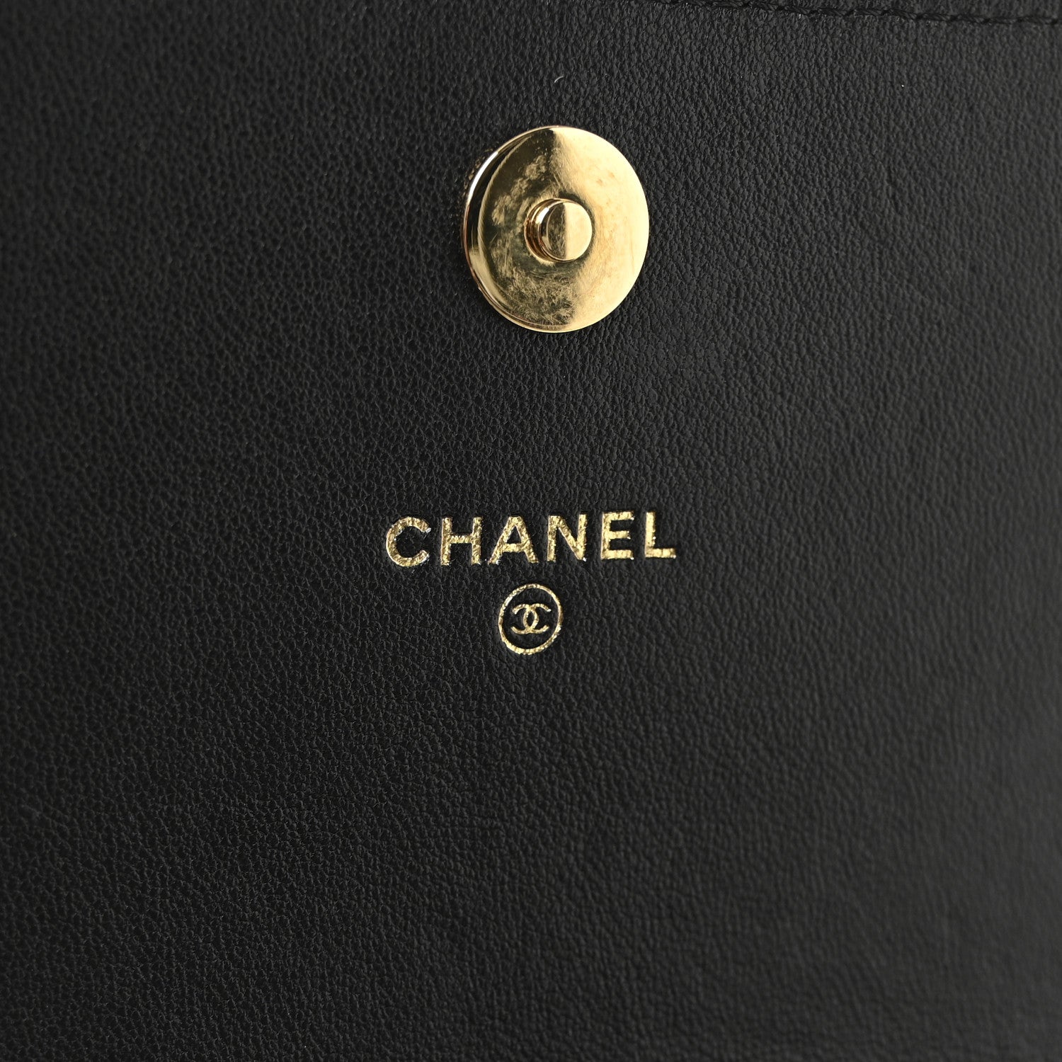 Chanel Lambskin Quilted Flap Shoulder Bag Chain Black 6 of 11