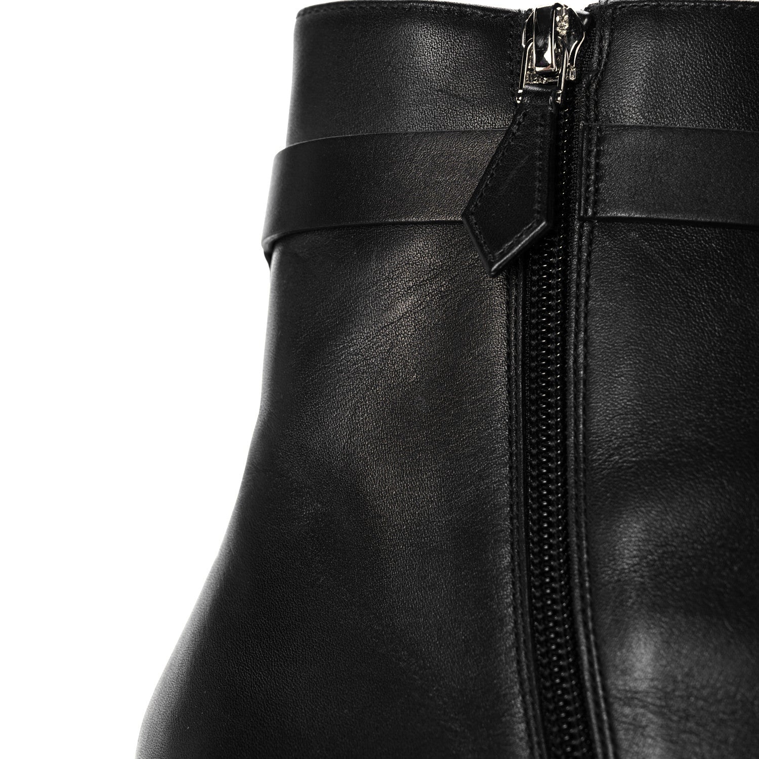 Hermes Calfskin Saint Germain Ankle Boots 38.5 Black 16 of 17