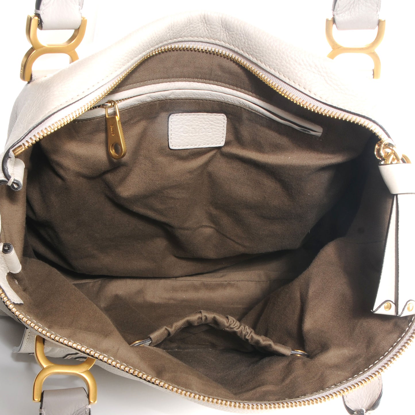 Calfskin Large Marcie Satchel Dove