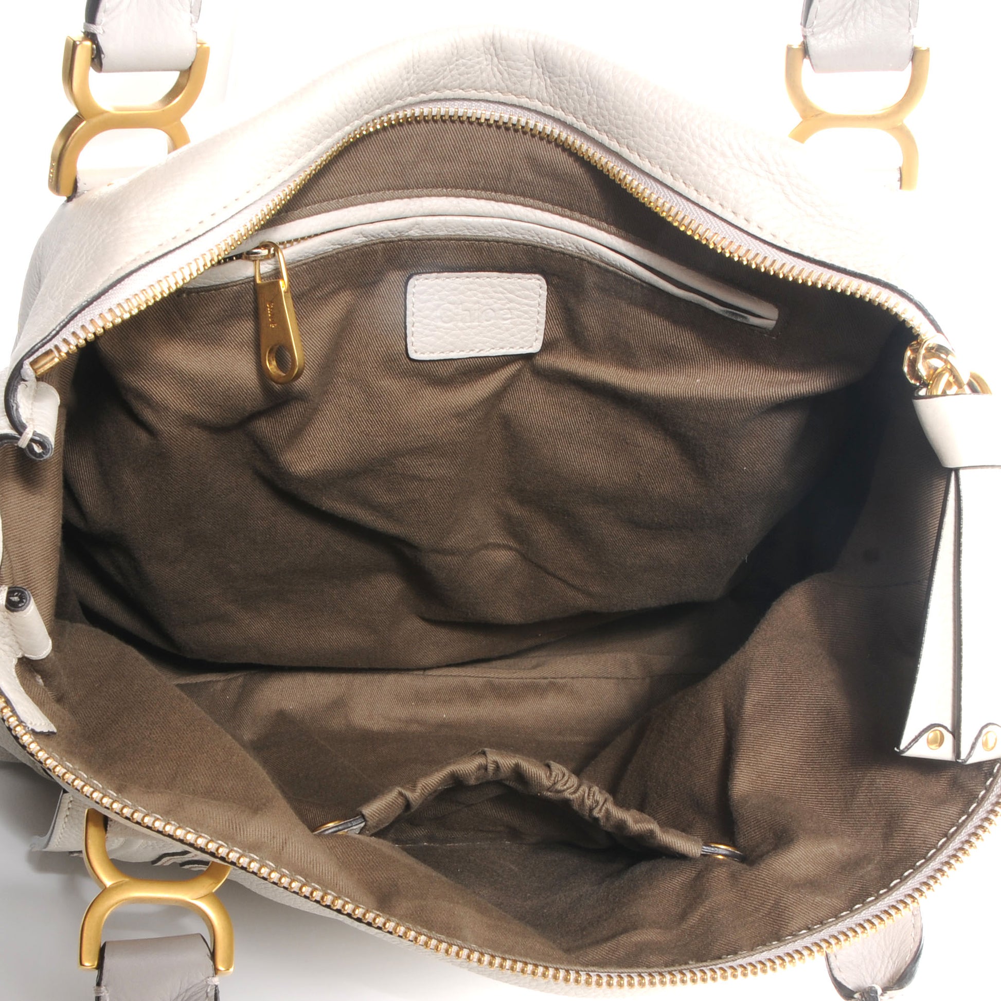 Chloe Calfskin Large Marcie Satchel Dove 5 of 9