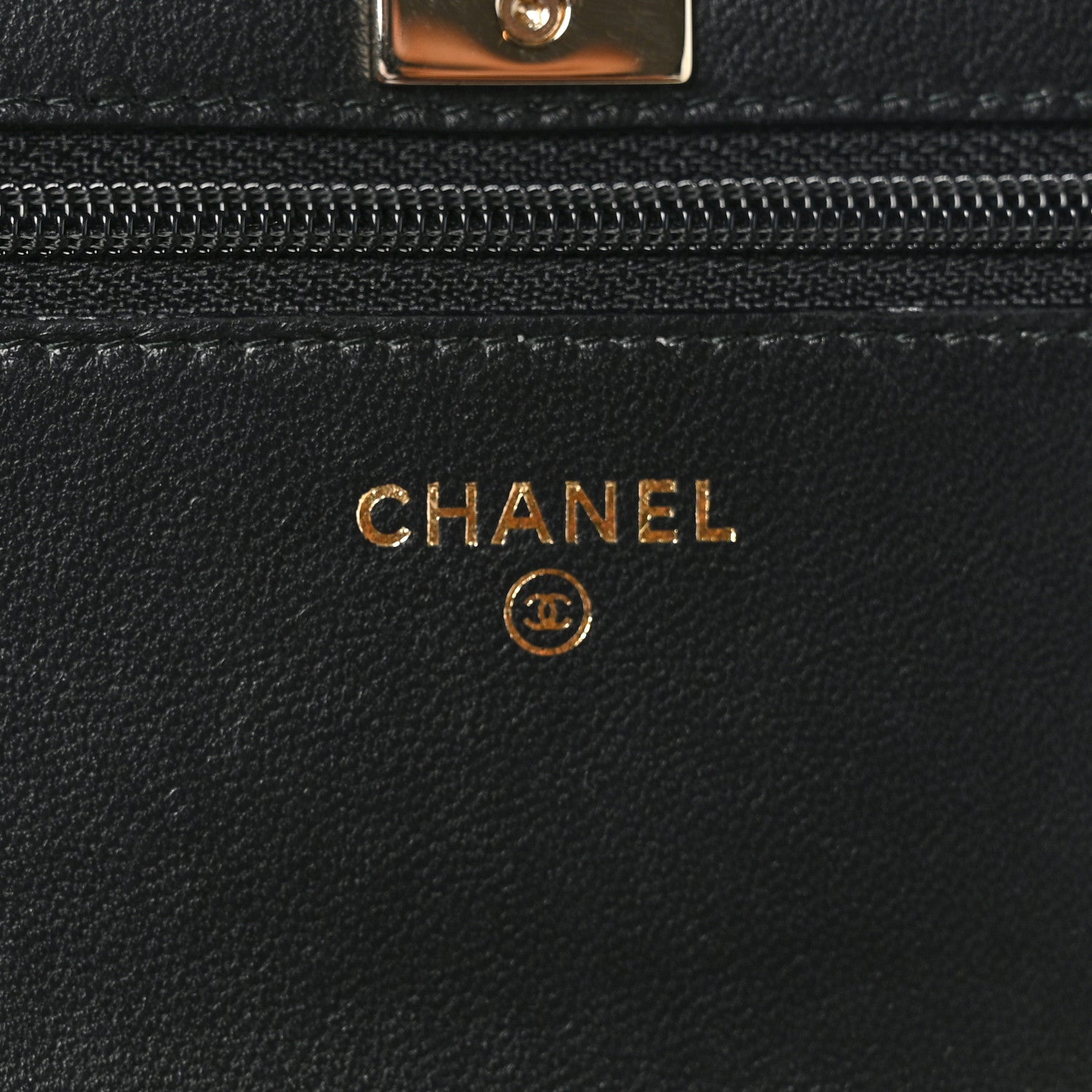 Chanel Lambskin Quilted Trendy CC Wallet On Chain WOC Black 6 of 13