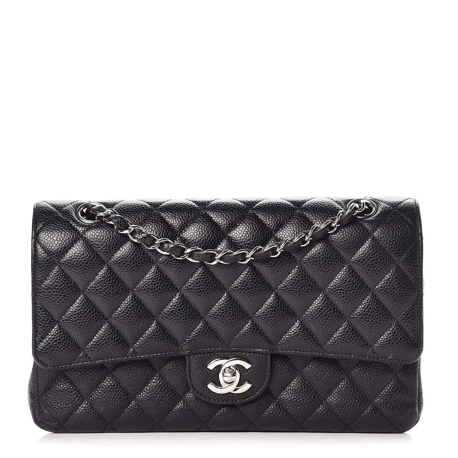 Chanel Caviar Quilted Medium Double Flap Black 1 of 9