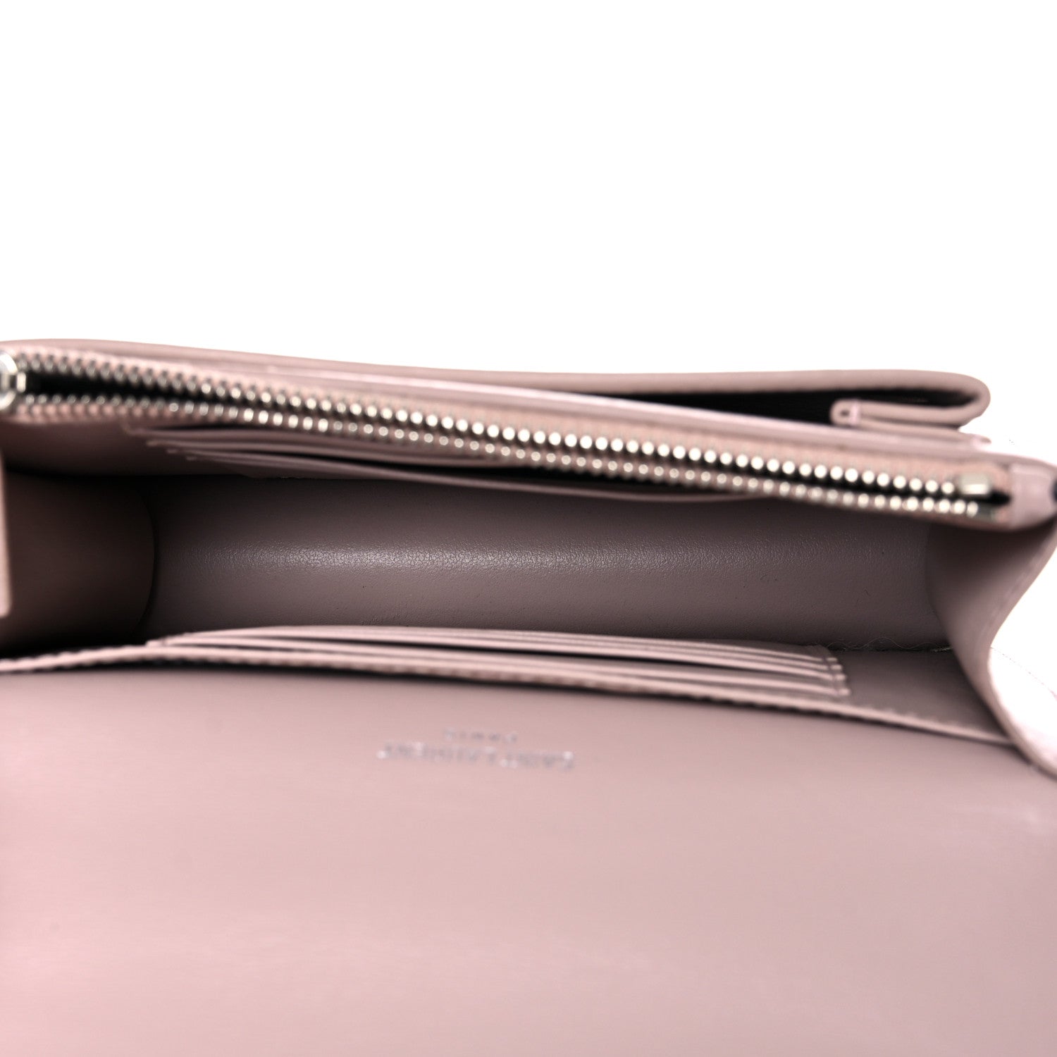 Saint Laurent Calfskin Monogram Sunset Chain Wallet Light Pink 4 of 21