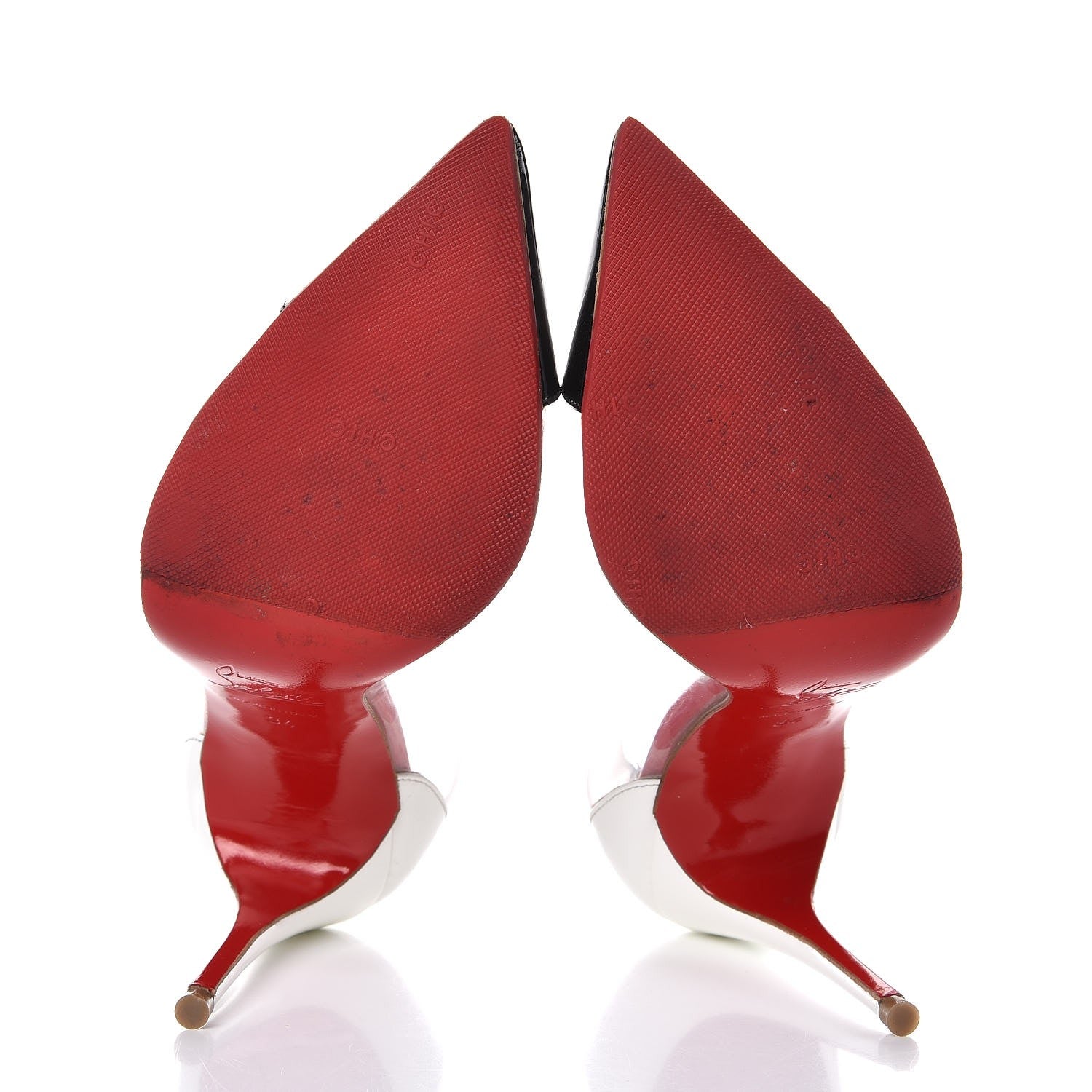 Christian Louboutin Patent PVC Debout 100 Pumps 34 Black 7 of 10