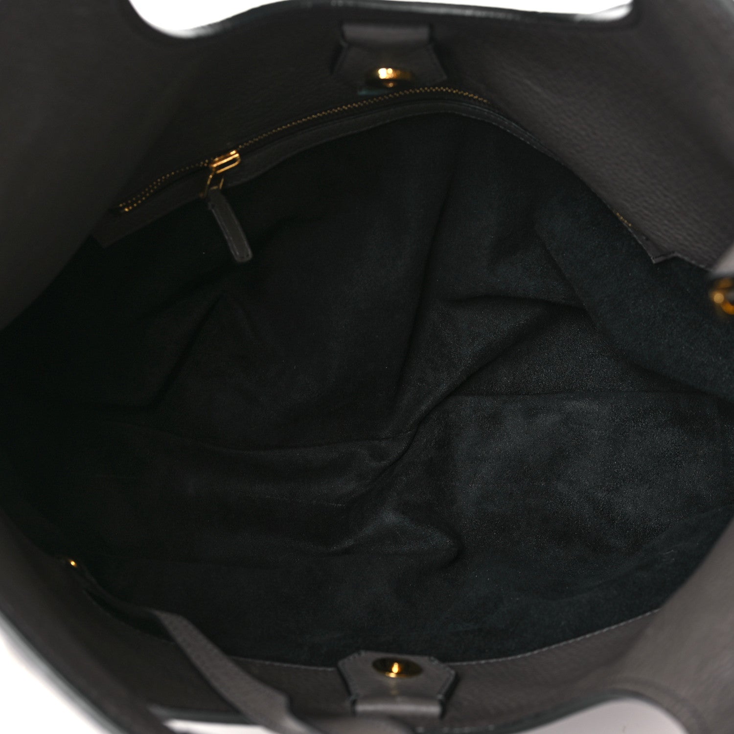 Tom Ford TOM FORD Grained Calfskin Alix Padlock Zip Tote Graphite 6 of 11