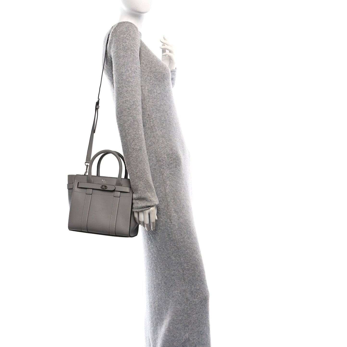 Micro Classic Grain Small Zipped Bayswater Grey