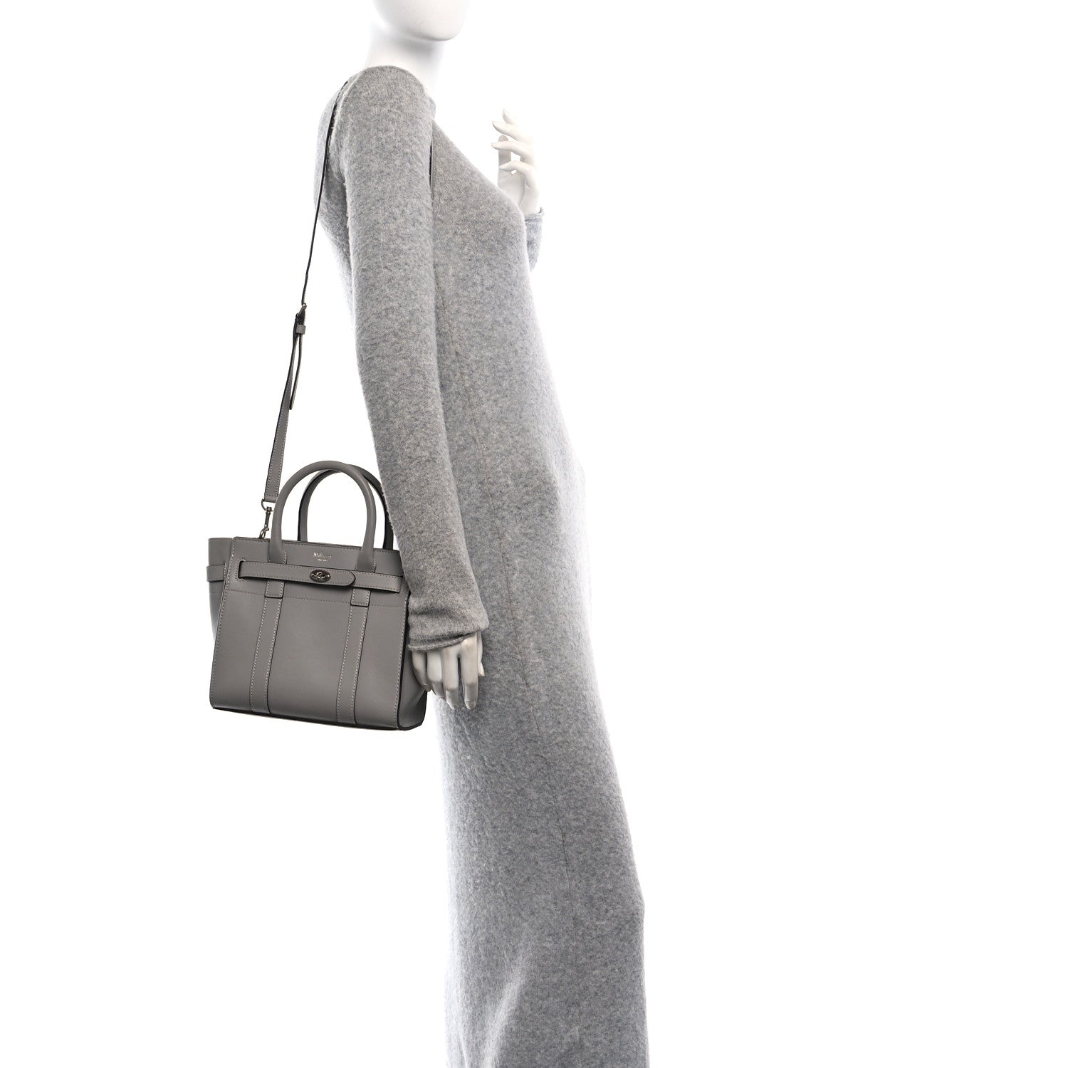 Mulberry Micro Classic Grain Small Zipped Bayswater Grey 2 of 10