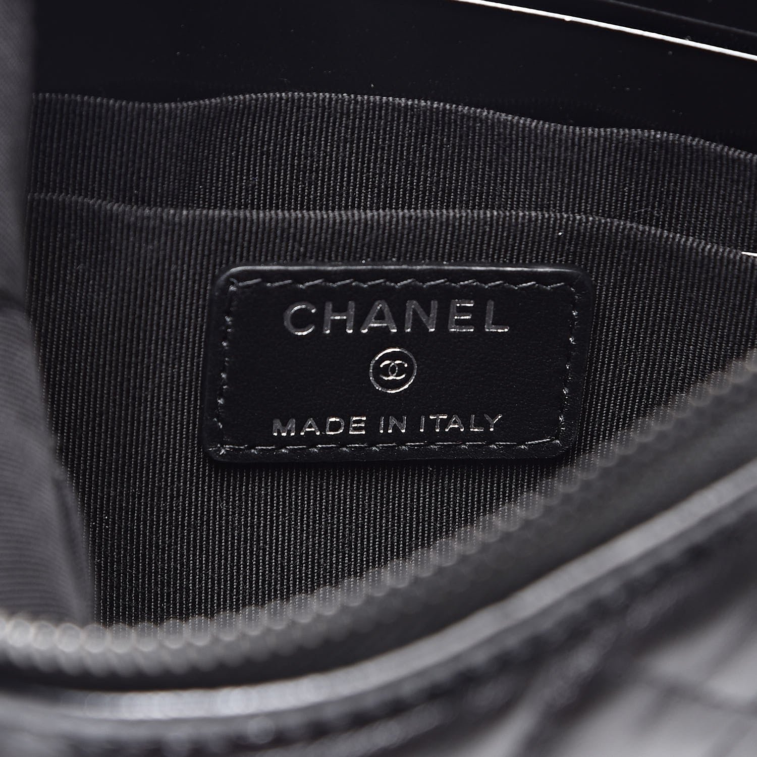 Chanel Aged Calfskin Quilted Small Gabrielle Pouch So Black 6 of 8