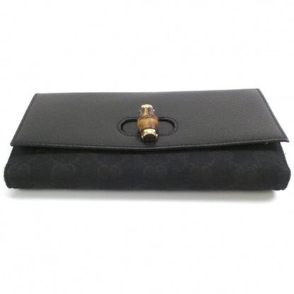 Gucci Leather Monogram Continental Bamboo Wallet 4 of 8