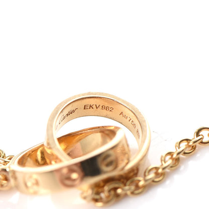 Cartier 18K Yellow Gold Interlocking LOVE Necklace 8 of 10