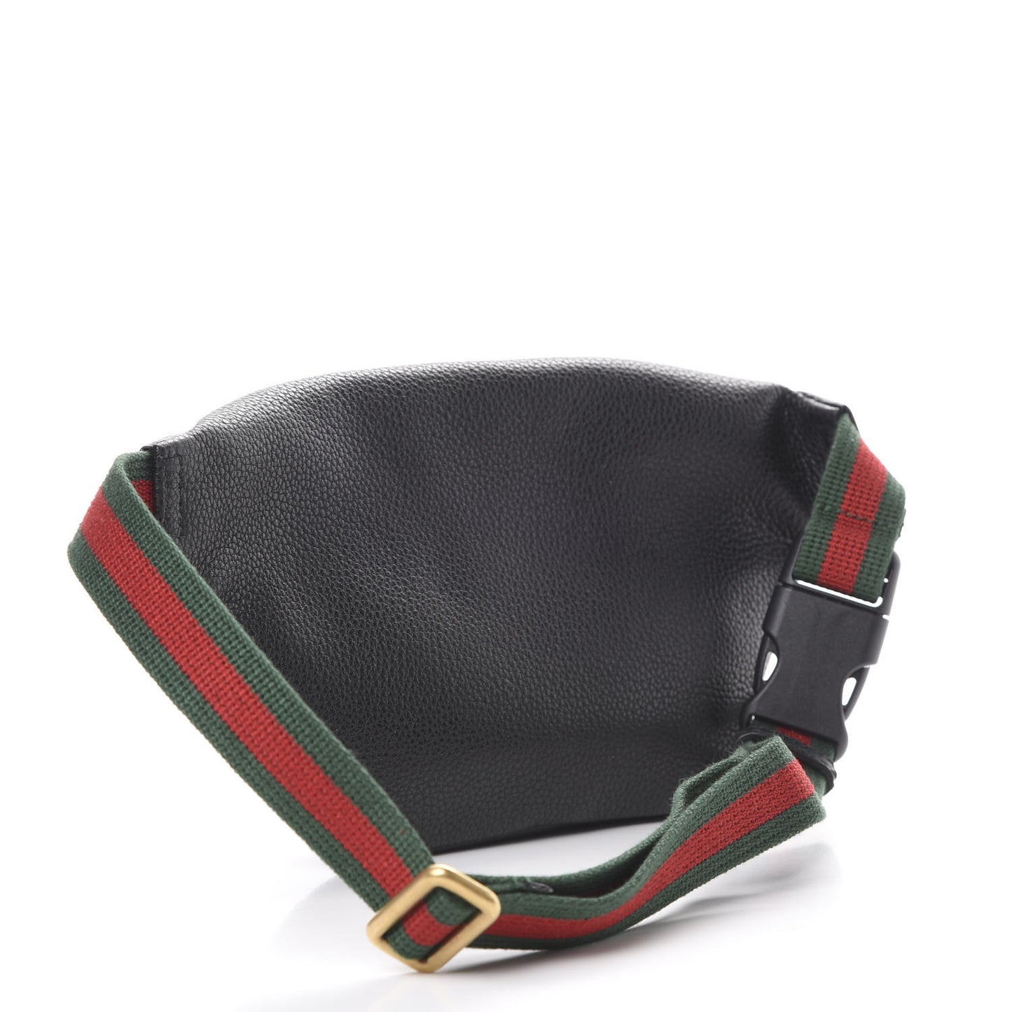 Grained Calfskin Small Logo Belt Bag Black